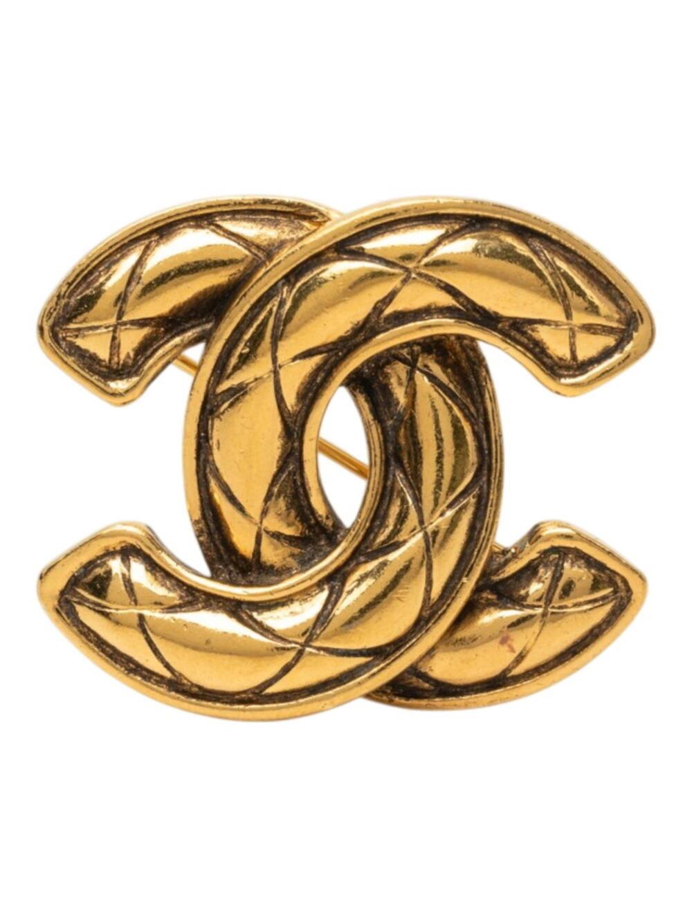 Chanel Cc Logo Brooch Metal #357620C76B